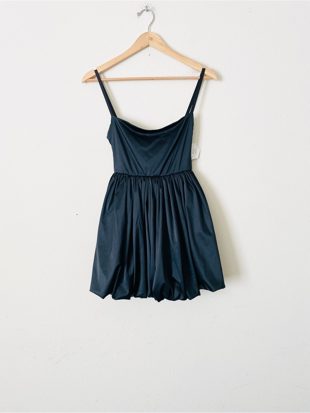 NWT Revolve OW Intimates Balloo puff skirt mini dress in Black Caviar - Picture 3 of 10